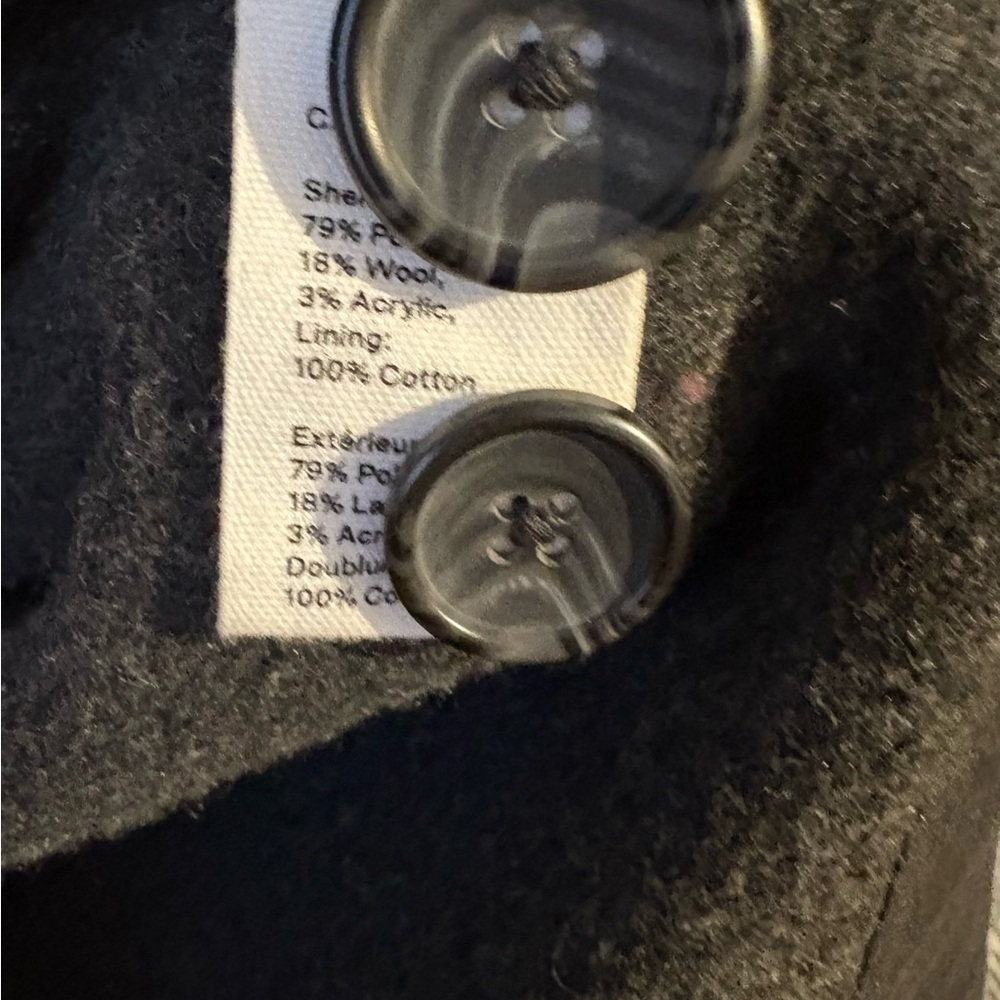 Hudson North Shacket Charcoal Herringbone Jacket - Picture 3 of 4